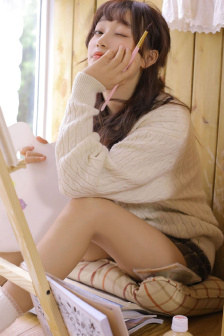 白桃美人一片式A字半身裙